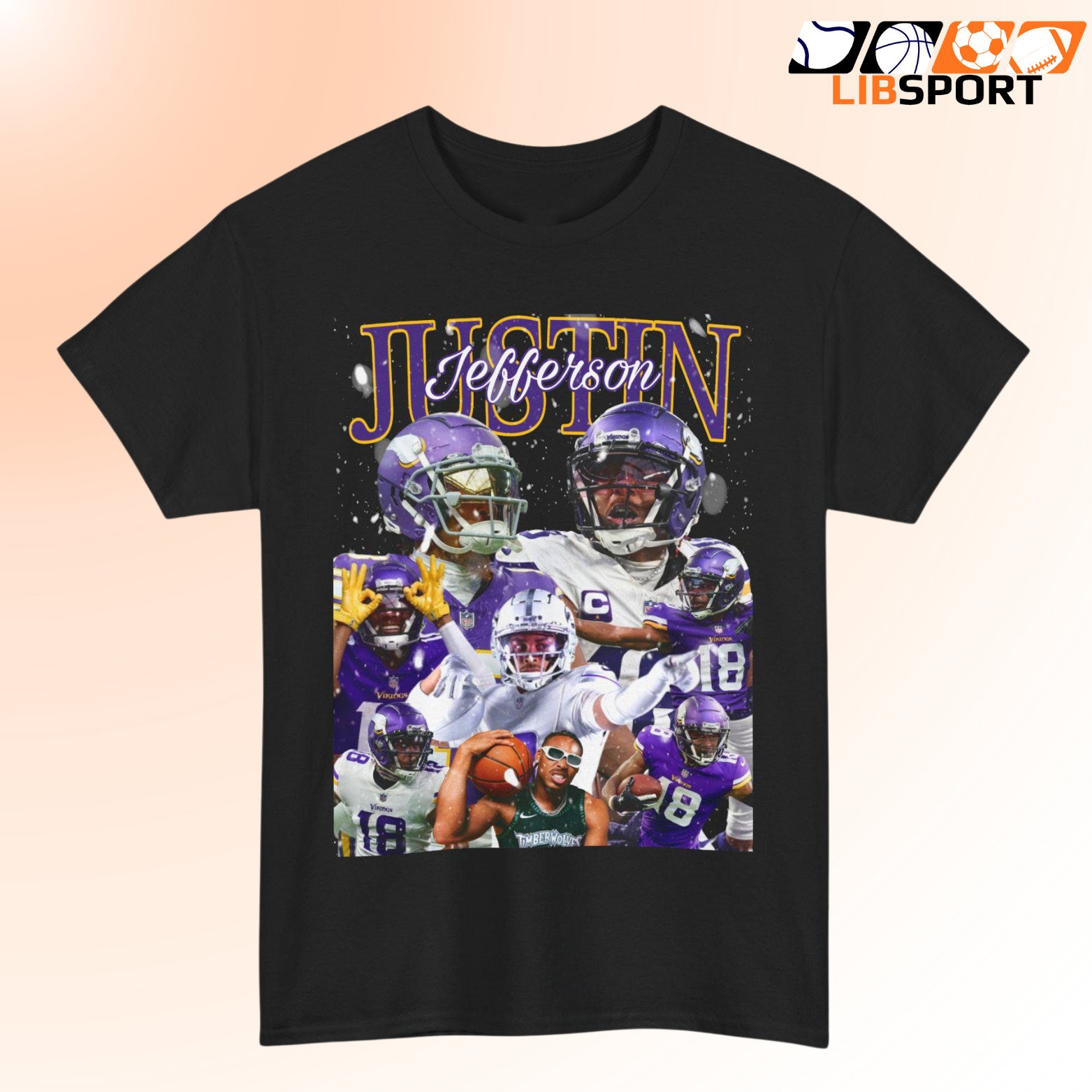 Justin Jefferson T Shirt, Minnesota Vikings Tee, Unisex Game Day Streetwear Shirt